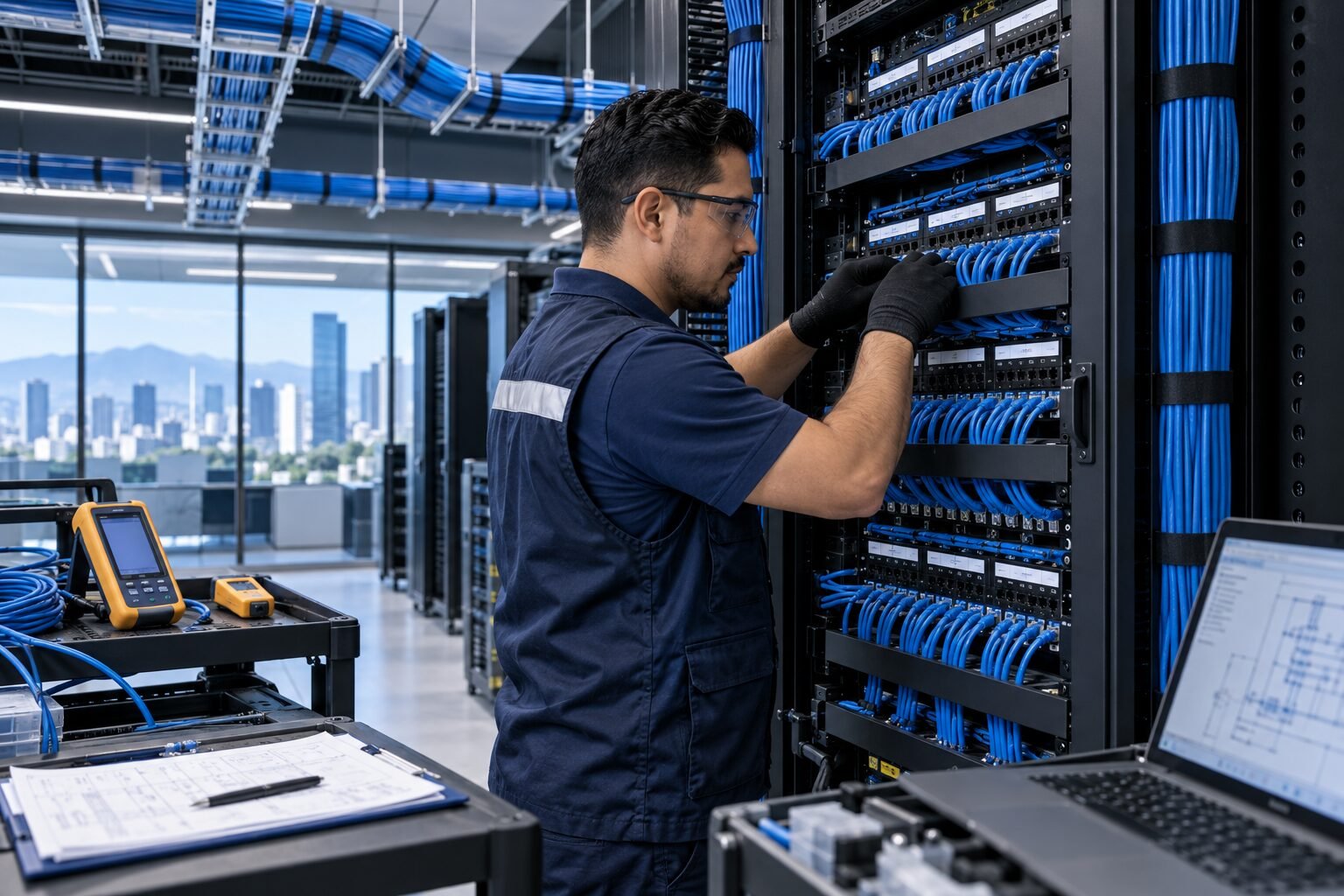 Instalación profesional de cableado estructurado